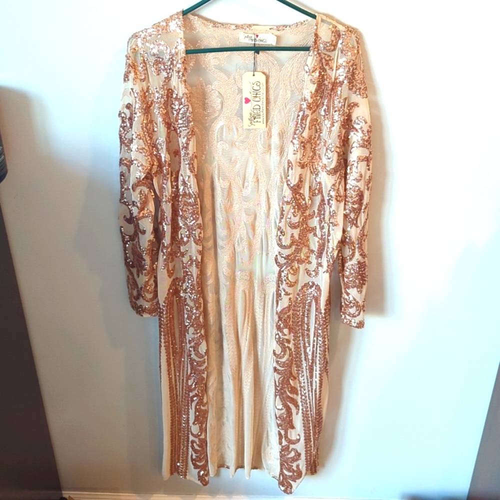 Royal Sequin Duster